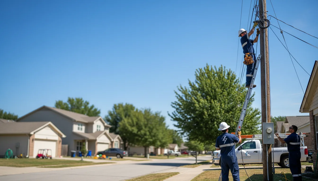 Residential electrician providing installation services in Korbel, CA